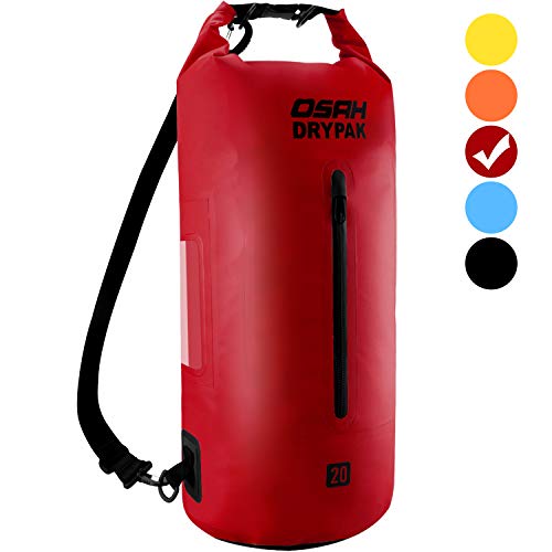 Dry Bag Wasserdichter Packsack 5L 10L 15L 20L 30L Wasserdichte Tasche Sack Beutel Lang Schulter Verstellbarer Schultergurt für Kajak Boot Angeln Rafting Camping Schwimmen Wassersport Treiben
