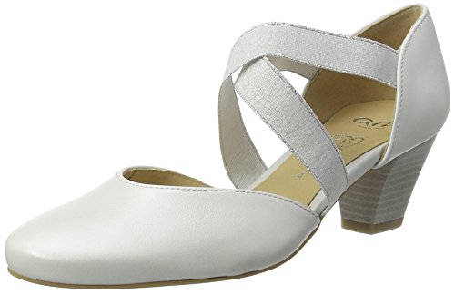 ara Toulouse, Damen Knöchelriemchen Pumps, Weiß (Offwhite), 40 EU