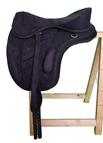 A&M Reitsport Baumloser Wanderreit Sattel Liberty Schwarz Zubehör, Größe:16 Zoll