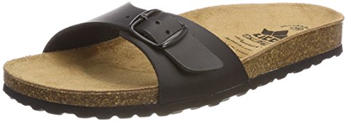 Lico Damen Bioline Once Pantoletten, Schwarz (Schwarz), 39 EU