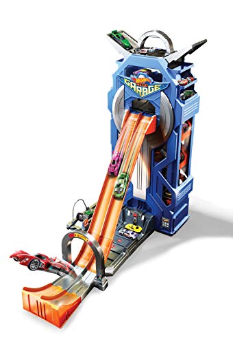 Hot Wheels FTB68 Power Parkgarage, Stunt Spielzeug Auto Garage und Parkhaus für +35 Fahrzeuge, ab 5 Jahren