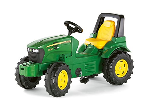 Rolly Toys 700028 rollyFarmtrac John Deere 7930 | Traktor mit Überrollbügel | Trettraktor mit Motorhaube zum Öffnen, Sitzverstellung, Flüsterreifen | ab 3 Jahren | Farbe grün