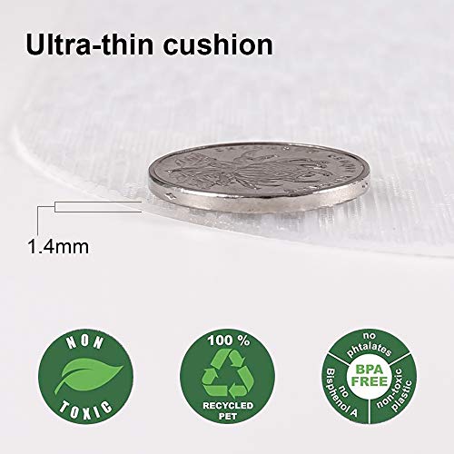 Transparente Bodenschutzmatte Knickfrei 120x90cm Elegear EVA Bürostuhlunterlage Fliesen Bodenschutz Bürostuhl Stuhlmatte Unterlegmatte Reißfest Haftschicht Schutzmatte für Hartböden Parkett Bodenmatte