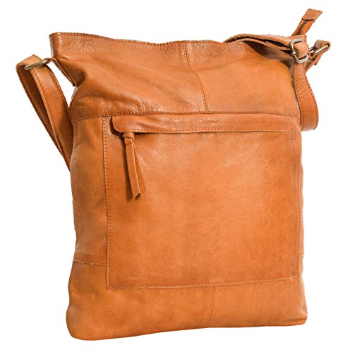Handtasche Leder Gusti Studio Maola Ledertasche Cognac