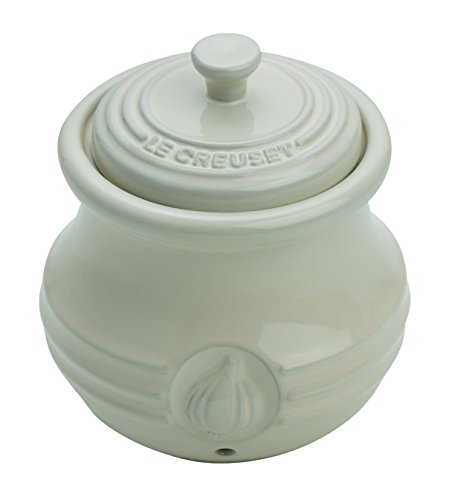Le Creuset Steinzeug Knoblauchbehälter, mandel