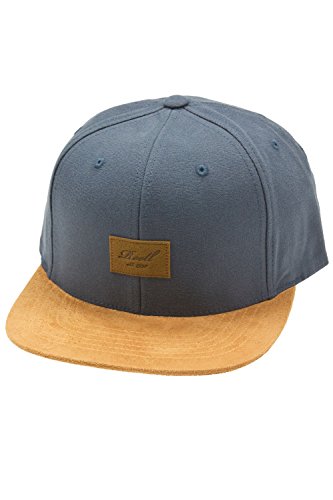 Herren Kappe REELL Suede Cap, Charcoal, One Size