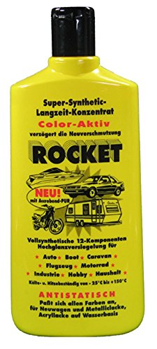 2x ORIGINAL Rocket Autopolitur 500ml, Hochglanzversiegelung für Auto, Flugzeug, Motorrad, Boot, etc.,