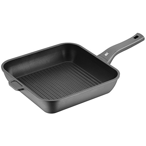 WMF Permadur Premium Brat und Grillpfanne, Aluminium beschichtet Kunststoffgriff mit Flammschutz induktionsgeeignetsgeeignet, 28 x 28 cm