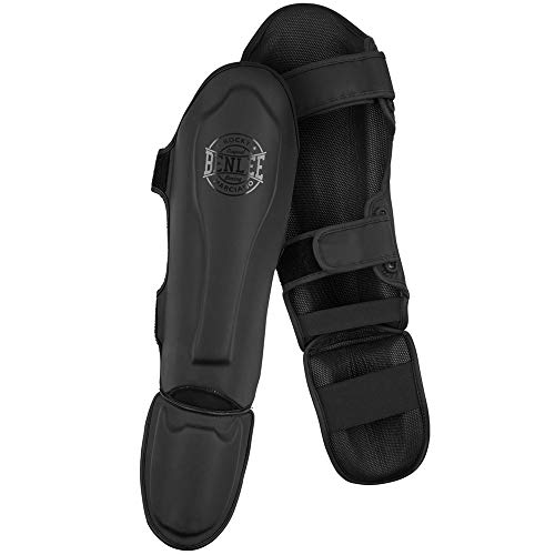BENLEE Rocky Marciano Unisex - Erwachsene Black Label Claudius Artificial Leather Shinn Step Guards, S/M