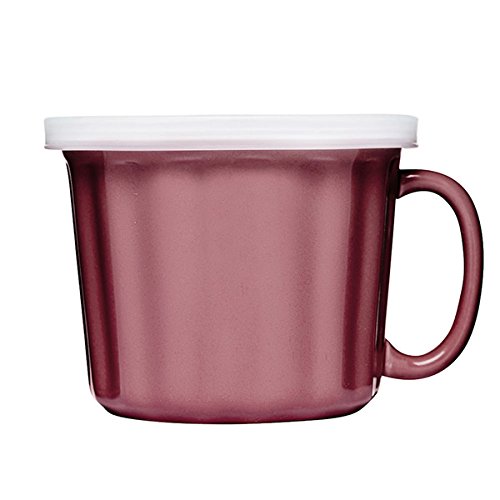 Sagaform Suppentasse mit Deckel, Rosa