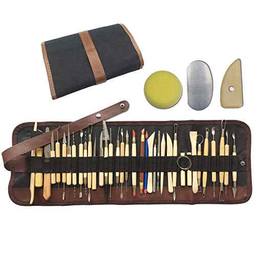 Wartoon 38Pack Sculpting Tools mit wiederverwendbarem Beutel für Keramik-Kunsthandwerk aus Ton