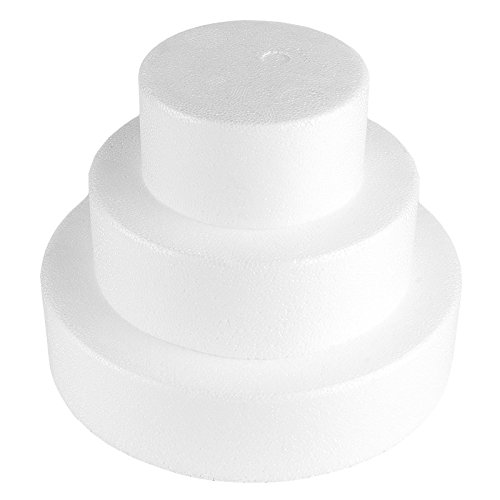 Ideen mit Herz Styropor-Torte, bestehend aus Styropor-Podesten | Torten-Dummy | Kreative Geschenkidee zum Selberbasteln: Styroportorte, Süßigkeitentorte, Dekoration, Kuchen, DIY Bastelidee