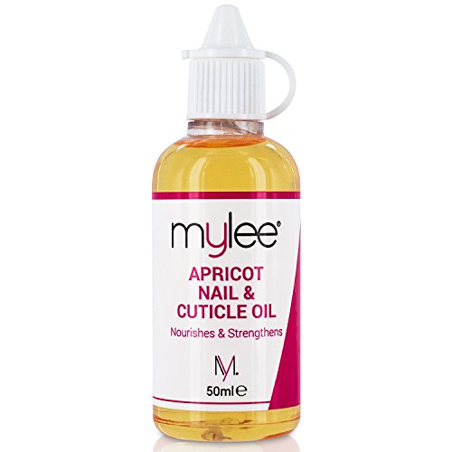 Mylee Aprikosenöl für Nägel & Nagelhaut 50ml, - Tief feuchtigkeitsspendendes & pflegendes Nagelhautöl, nicht fettende Formel ohne klebrige Überreste, duftet leicht nach Aprikose, enthält Vitamin E & A, um beschädigte Nagelhaut zu pflegen und zu reparieren
