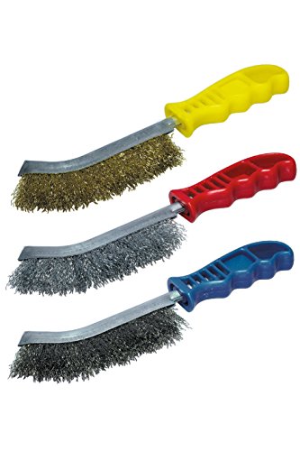 Wolfcraft 2138000 Handdrahtbürsten-Set 3 tlg.