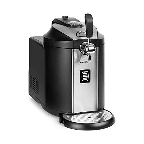 Klarstein Beerkules Bierzapfanlage Bierkühler/für alle 5 l Fässer/Druckmittel: CO2 / UltraFast Cooling Technologie: Kühlung in 4 h/Gehäuse: Kunststoff & Edelstahl/schwarz