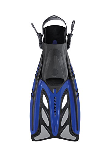 AQUAZON Barracuda verstellbare Flossen, Schnorchelflossen, Taucherflossen, Schwimmflossen, Diving fins für Kinder, Erwachsene zum Schnorcheln und Schwimmen, Size:42/46, Colour:Dark Blue