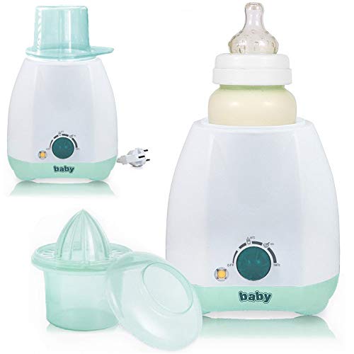 Elektrischer Babykostwärmer Flaschenwärmer für Babyflaschen mit Thermostat und stufenloser Regelung mint