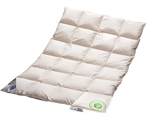 VitaSchlaf BIO LUXE KBA Testsieger EXTRA Warm 100% GÄNSE Daunendecke Deutsche Qualität 220x240