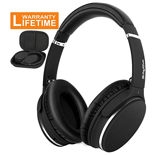 Noise Cancelling Kopfhörer Leichte,Srhythm NC25 Over Ear ANC Kopfhoerer Bluetooth Kabellos Faltbar mit Duale 40 mm HD Tieftontöner,Eingebaut Mikro,HiFi,Tiefer Bass,NFC,für Alle Geräte mit Bluetooth