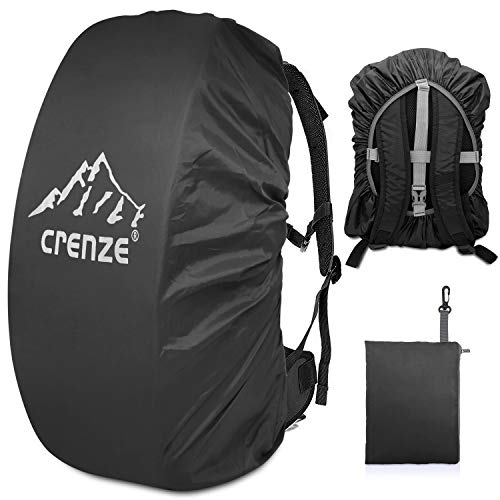 Crenze Regenschutz für Rucksäcke, 15-90L Wasserdichter Regenhülle Rucksack Cover für Wandern, Camping, Radfahren, Reisen und Schulranzen