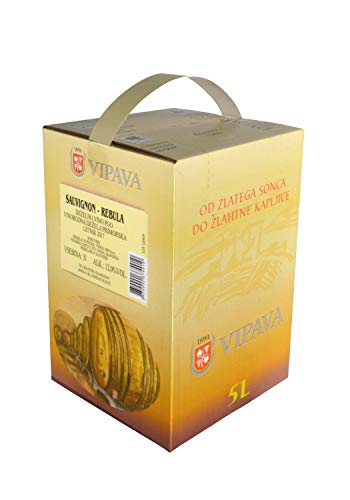 Vipava 1894 Weißwein Bag in Box 5 Liter Cuvee weiß - Sauvignon Rebula Weißwein in Box 5 Liter (5 l)