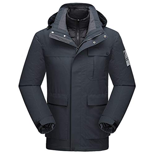 TYTUOO Paar Herren Damen Daunenjacke Outdoor verdickt Winddichte wasserdichte Liner abnehmbare Sport Mantel