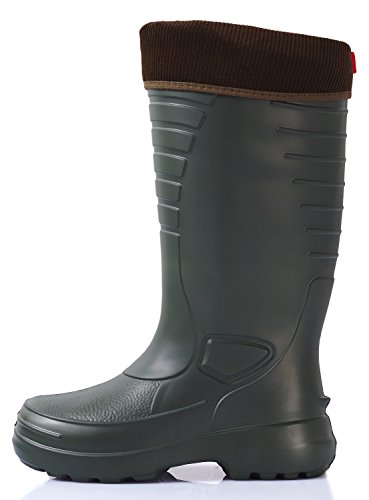 LEMIGO leichte EVA Gummistiefel gefüttert GRENLANDER 862 (45, grün)