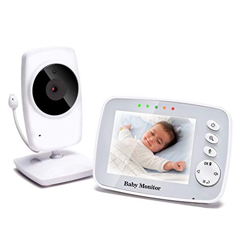 TOPERSUN Baby Phone 3,2-Zoll Baby Monitor 2.4 GHz Baby Kamera mit LCD Nachtsichtkamera HD Digital Video & Bidirektionale Intercom-Funktion