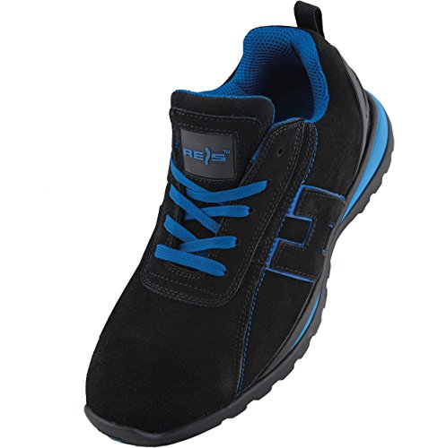 Arbeitsschuhe Sicherheitsschuhe CHILE Schuhe Gr.36-48 Schutzschuhe Stahlkappe (44), Schwarz Blau