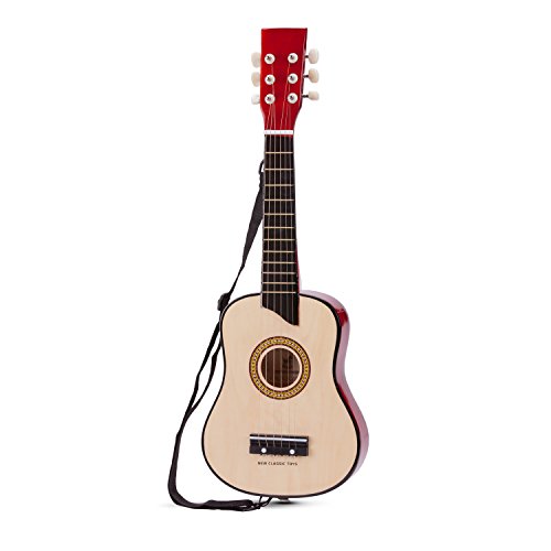Eitech GmbH New Classic Toys - 10304 - Musikinstrument - Spielzeug Holzgitarre - Deluxe - Naturell