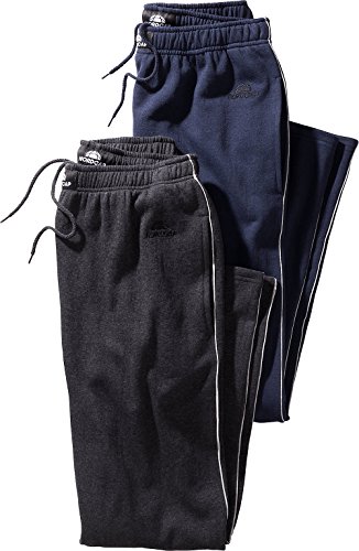 Nordcap Herren Jogginghosen-Set in Marineblau & Schwarz, kuschelige Sporthose im Doppelpack, Bequeme Freizeit-Hosen (Größe: S - XXXXL)