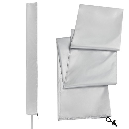 KHP Professional Premium Schutzhülle für Wäschespinne aus extra stabilem Stoff in 2 Längen. Extrem reißfeste & wetterfeste Schutzhaube mit Reißverschluss & Kordelzug! Lichtbeständige Abdeckplane ohne Ausbleichen! - 165cm