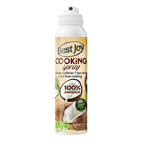 Best Joy Kokosöl im Spray 1er pack 100 ml Coconut Oil Cooking Spray Geschmaksneutral ohne Geruch GVO Gluten Frei Vegan Öl zum Spritzen Bis zu 1500 Portionen