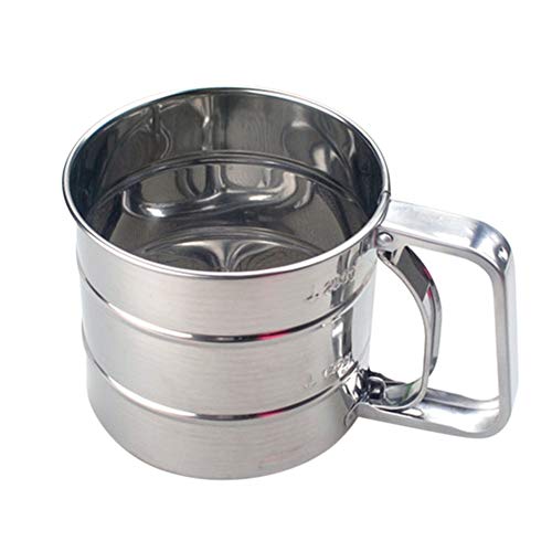 Gutyan Hand Backen Kuchen Werkzeug Edelstahl Mechanische Backen Puderzucker Shaker Sieb Tasse Mesh Pulver Mehl Sieb Zubehör