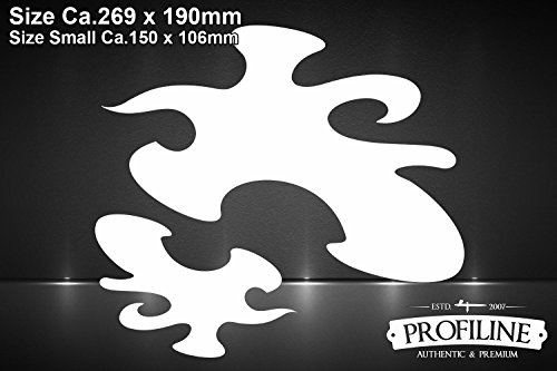 Airbrush Schablone Freehand für Feuer & Flammen - Real Flames 2 Tlg.