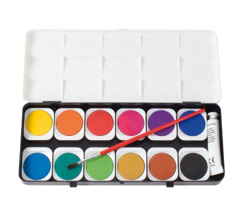 EBERHARD FABER 578112 Deckfarbkasten EFA Color, 12 Farben