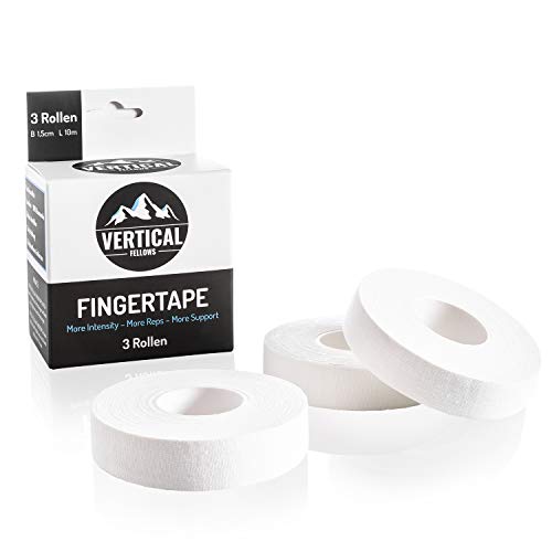 Vertical Fellows Klettertape 1,5cm breit - ideales Fingertape und Sporttape für Klettern Bouldern Kraftsport Volleyball Handball Kampfsport und Torwart