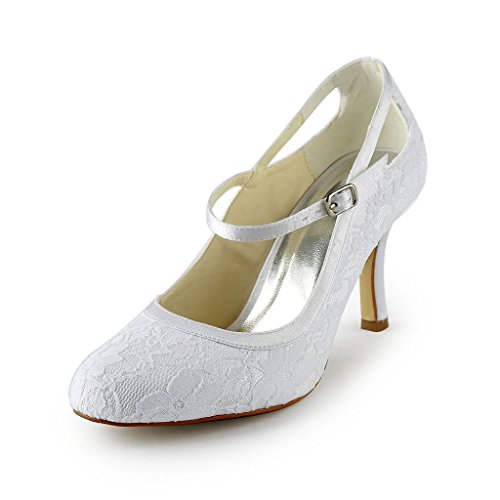 Jia Jia Wedding 3113 Hochzeitsschuhe Brautschuhe Damen Pumps weiß, EU 39