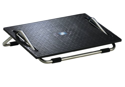 Wedo 275201 Fußstütze (Ergoswing chrom, mit Wippfunktion) schwarz