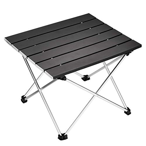 Ledeak Tragbar Klapptisch, Aluminium Campingtisch Ultra Leichte mit Tasche, Leicht zu tragen, klappbar Tisch Präfekt für Camping Picknick Kochen Garten Wandern Reisen