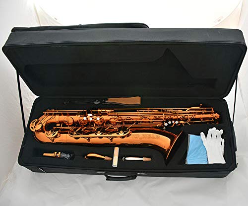 FidgetGear 2018 Baritonsaxophon, Bari-Saxophon, mit Koffer-Zubehör