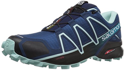 Salomon Damen Speedcross 4, Trailrunning-Schuhe, Blau (Poseidon/Eggshell Blue/Black), Größe: 41 1/3