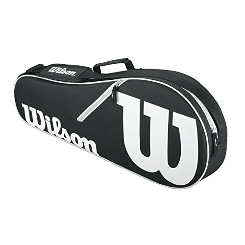 Wilson Schlägertasche Advantage II Triple Racket Bag, Schwarz, 71 x 22.5 x 29 cm, 35 Liter, WRZ601403