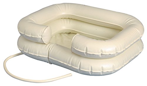 Kopfwaschbecken mobil Haar Wasch Becken mobiles aufblasbar 1 Stück mit Schlauch Kopfwaschwanne Original Tiga-Med Qualität