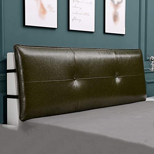 LJHA baozhen Lederbett Rückenlehne Bett Kissen, Tatami Kopfteil Große Kissen Soft Bag Rückenlehne Kissen Doppelseitig (Farbe : F, größe : 200cm)