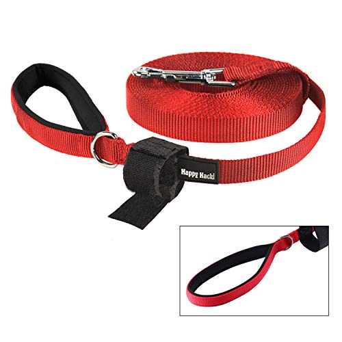 Kaka mall Schleppleine Durable Langlaufleine für Hunde Gute Qualität Nylon Hundetrainingsleine (M 10M, Rot)