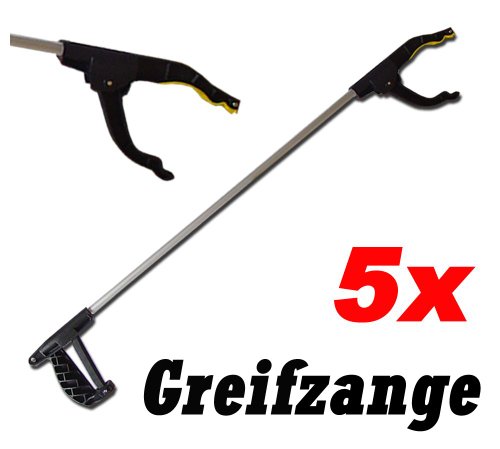 5 Stück Greifer Müllzange Greifarm Müll Greifer Greifzange Zange Handgreifer