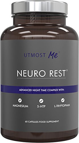5-HTP + Magnesium + Natürliche Melatonin Schlaftabletten - mit Montmorency Cherry, L-Tryptophan, Kamille | Anti-Angst-Tabletten ohne hohe Stärke 5 HTP Nebenwirkungen | Neuro Rest by Utmost Me ()