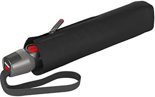 Knirps Taschenschirm T.220 Duomatic Safety - leicht, stabil und sturmfest schwarz