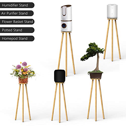 Ling-long Pflanzenständer Tisch Beistelltische Blumentopfständer Holzständer Blumentreppen für Apple Homepod Ständer Luftbefeuchterständer Luftreinigerständer Blumenkorb (verbesserte Version)
